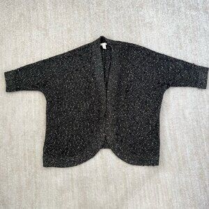 Chico's Open Front Short Sleeve Cardigan Sweater 3